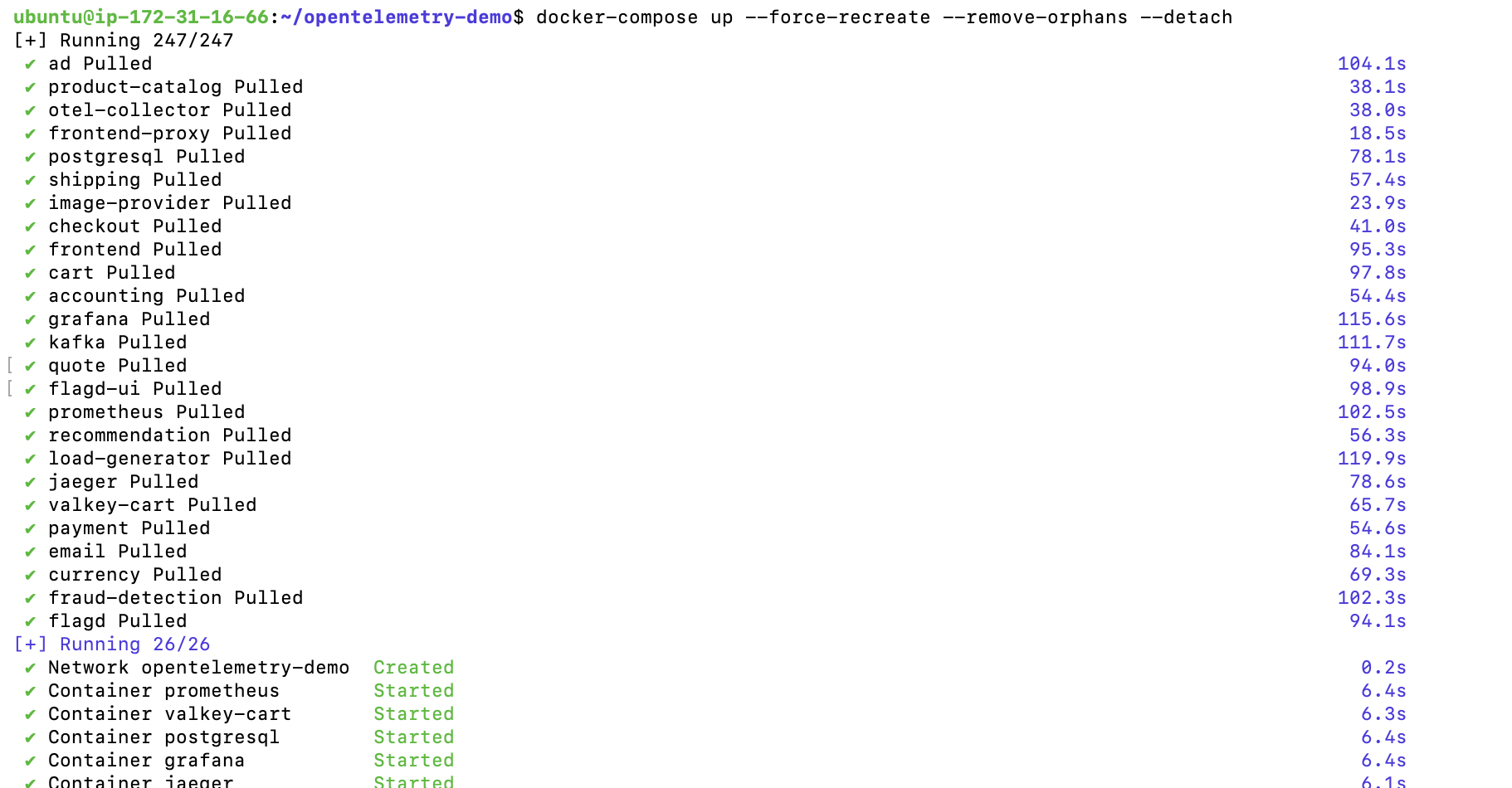 docker-compose-up command execution