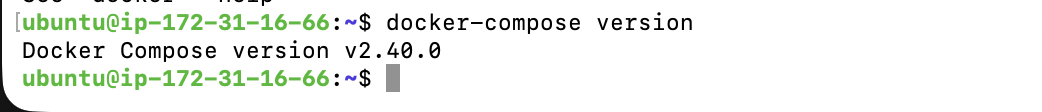 docker-compose command execution