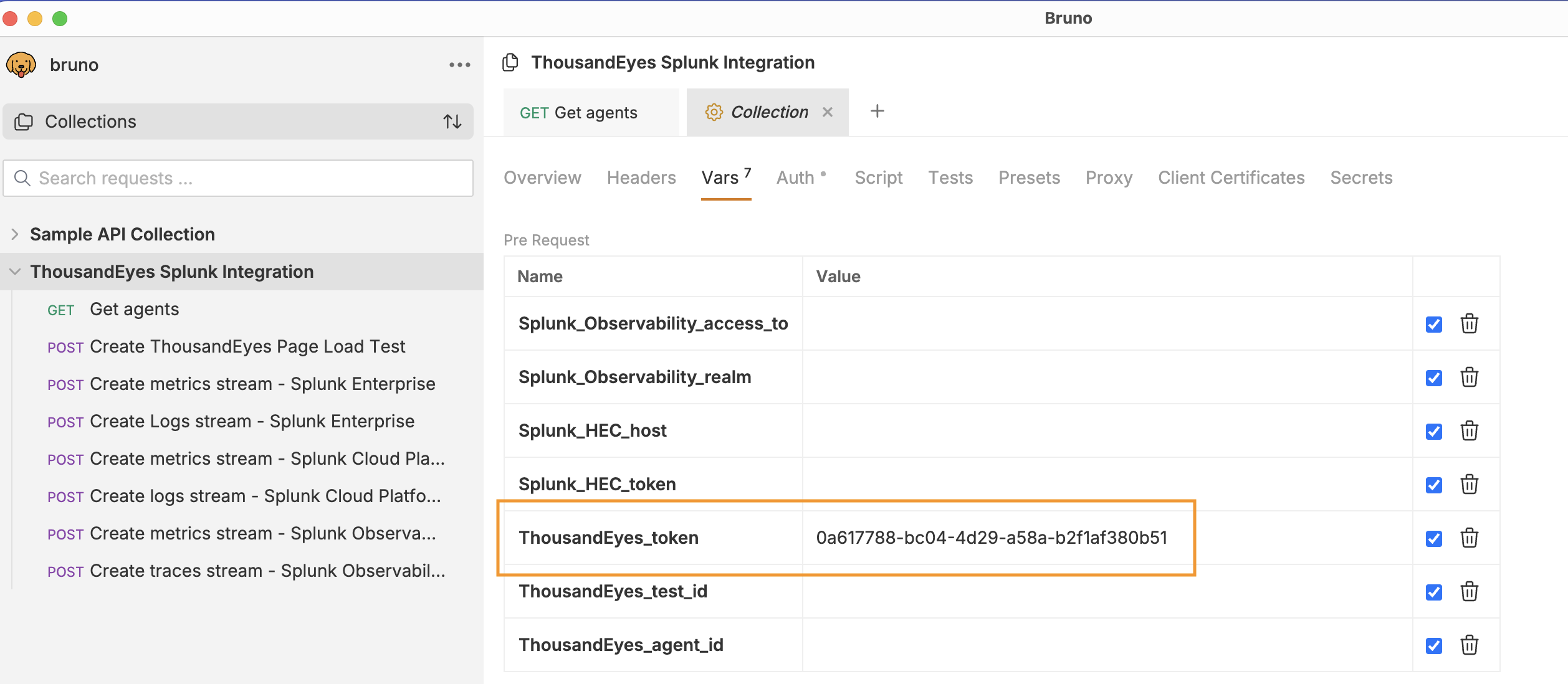 ThousandEyes Token