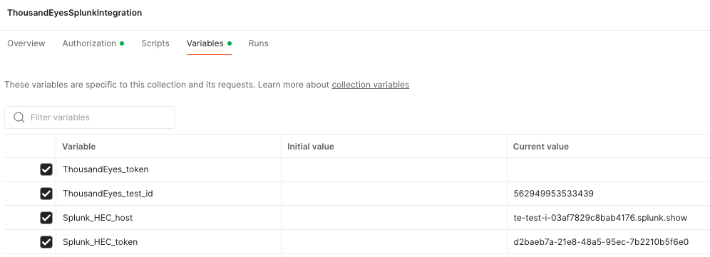 Splunk Enterprise Variables