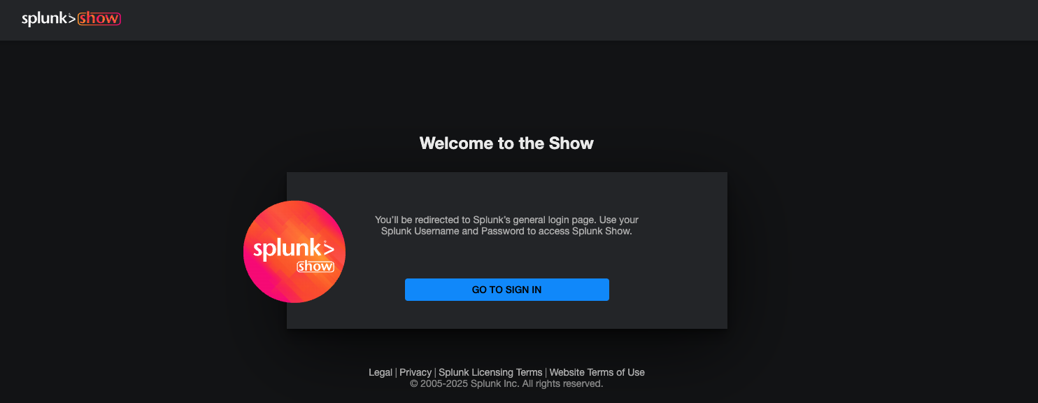 splunk show