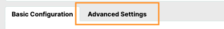 advanced setting