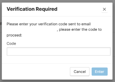 verification email